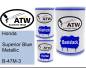 Preview: Honda, Superior Blue Metallic, B-47M-3: 500ml Lackdose + 500ml Klarlack + 250ml Härter - Set, von ATW Autoteile West.